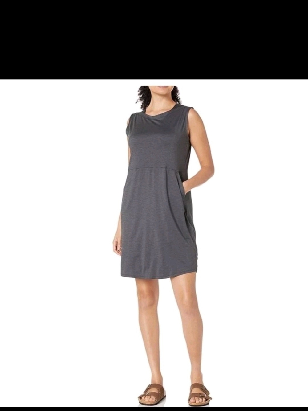 Columbia Sleeveless Gray Casual Pocket Dress